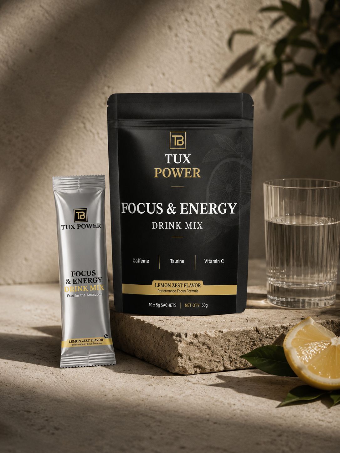 TUX POWER - FOCUS & ENERGY DRINK MIX